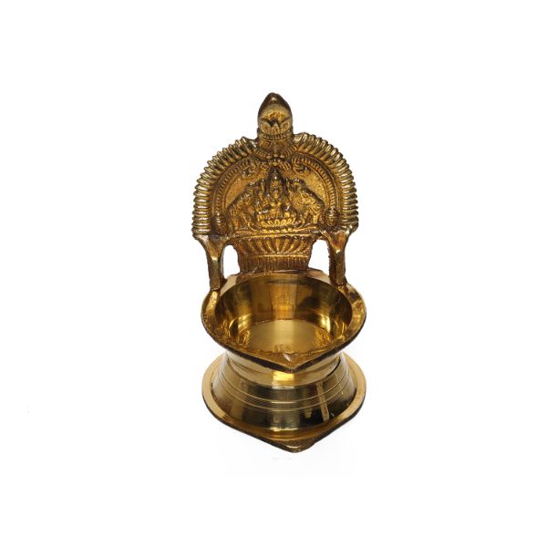 Kamatchi Vilakku -Kajalakshmi - 4.75 Inches | Brass Kamakshi Deepam/ Lamp for Pooja