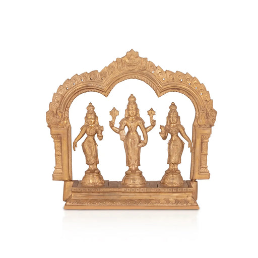 Tirupati Balaji Murti -9.5 x 10.5 Inches | Panchaloha Idol/ Tirupathi Balaji Statue/ Tirupati Balaji Idol for Pooja - Panchaloha Murties