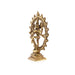 Natraj Murti - 6.5 x 5.25 Inches | Antique Brass Statue/ Nataraja Vigraham for Pooja/ 630 Gms Approx - Brass Murties