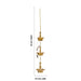 Electric Diya - 20 x 5.5 Inches | 3 Step Hanging Lamp / Electric Lamp / Electric Deep for Pooja Decor - Electric Lamp