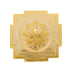 Maha Meru - 2.5 x 3 Inches | Gold Polish Sri Yantra/ Sri Chakra Maha Meru for Pooja/ 700 Gms Approx - Maha Meru & Yantra