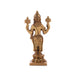 Vishnu Statue - 5 x 2.25 Inches | Antique Brass Idol/ Vishnu Murti for Pooja/ 390 Gms Approx - Brass Murties