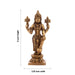 Vishnu Statue - 5 x 2.25 Inches | Antique Brass Idol/ Vishnu Murti for Pooja/ 390 Gms Approx - Brass Murties
