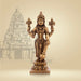 Vishnu Statue - 5 x 2.25 Inches | Antique Brass Idol/ Vishnu Murti for Pooja/ 390 Gms Approx - Brass Murties