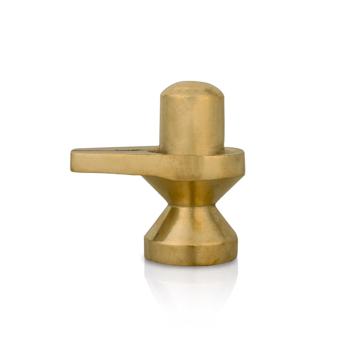 Shiv Ling Murti - 2 X 2 Inches | Brass Idol/ Shiva Lingam Statue For Pooja And Spiritual Atmosphere - Brass Murties