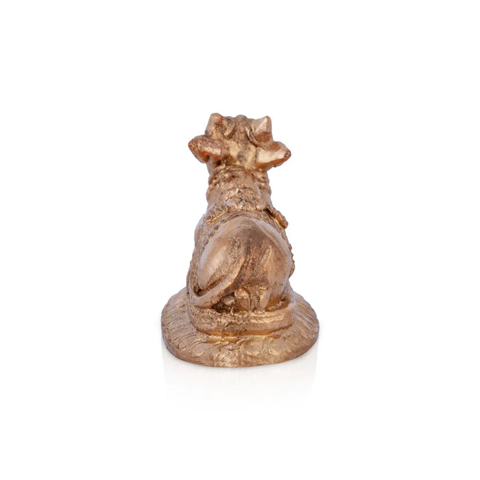 Nandi Murti - 1 x 2 Inches | Panchaloha Idol/ Nandi Statue/ Nandi Bhagavan / NandiDeva / Decor For Pooja - Panchaloha Murties