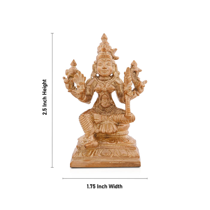 Rajeshwari Statue - 2.5 x 1.75 Inches | Panchaloha Idol/ Raja Rajeshwari Idol for Pooja/ 135 Gms Approx - Panchaloha Murties