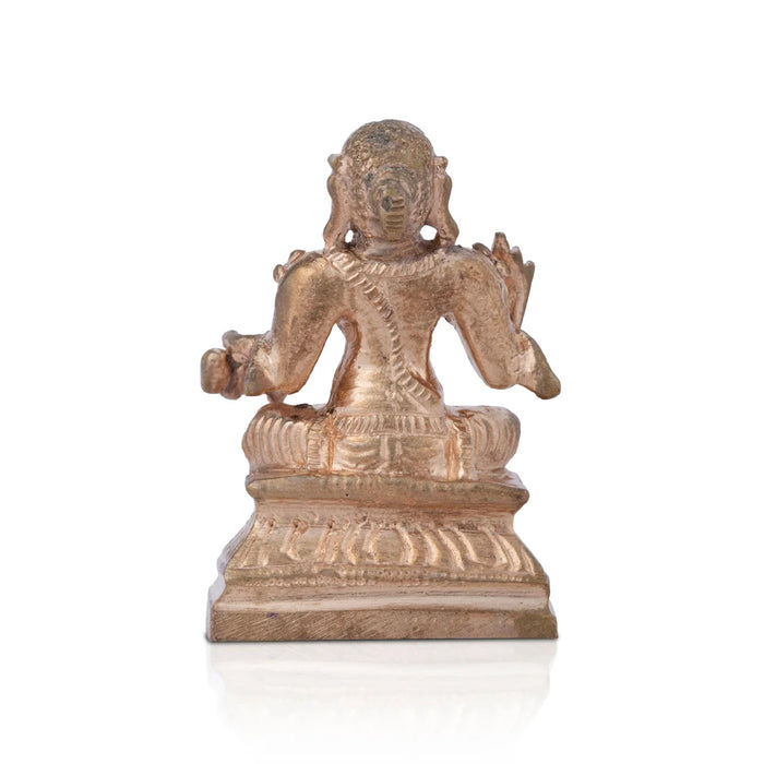 Vedanta Desikan Statue - 1.5 x 1 Inch | Panchaloha Idol/ Vedanta Desikar Idol for Pooja/ 60 Gms Approx