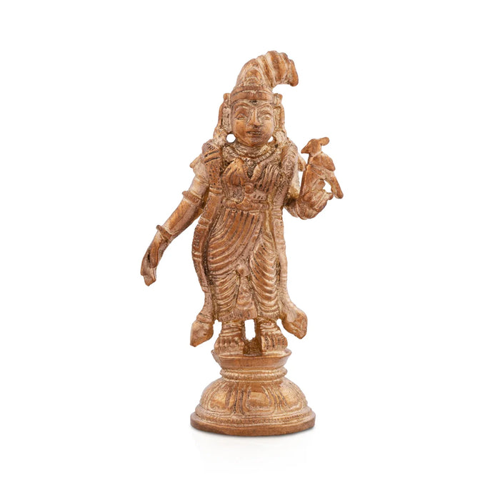 Andal Idol - 2.5 x 1.5 Inches | Panchaloha Idol/ Andal Vigraham for Pooja
