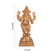 Ganesha standing On Base Murti - 9.5 x 5 Inches | Panchaloham Statue / Vinayagar Sculpture For Home Decor - Panchaloha Murties