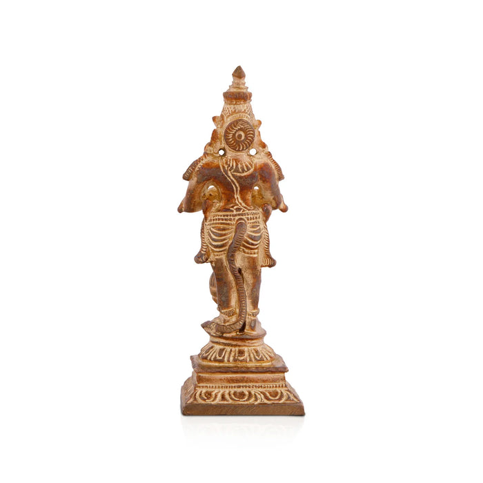 Hanuman Statue - 4 x 1.5 Inches | Panchaloha Idol/ Anjaneya Statue for Pooja/ 210 Gms Approx