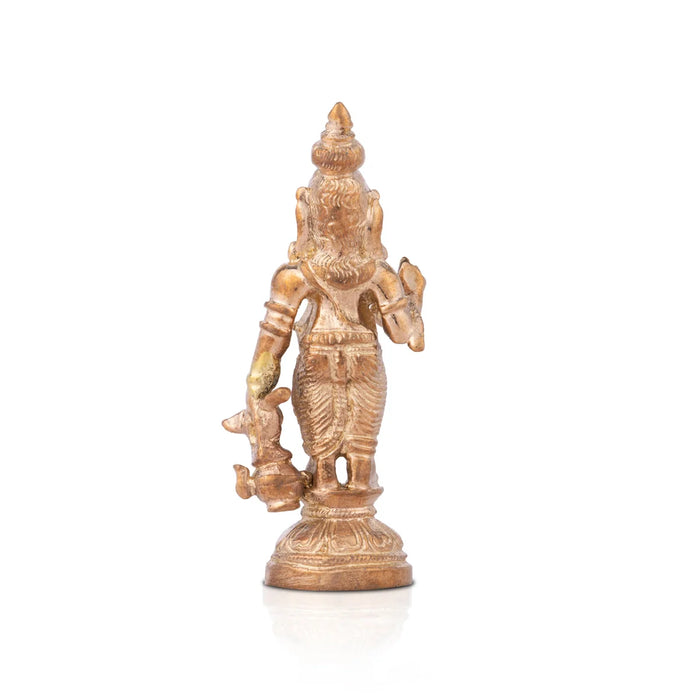 Agathiyar Murti - 3 x 1.5 Inches | Panchaloha Idol/ Agastya Idol for Pooja/ 110 Gms Approx