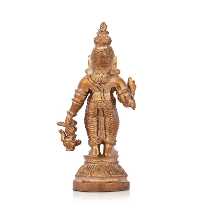 Agathiyar Murti - 4.25 x 2 Inches | Agastya Idol/ Panchaloha Idol for Pooja/ 295 Gms Approx