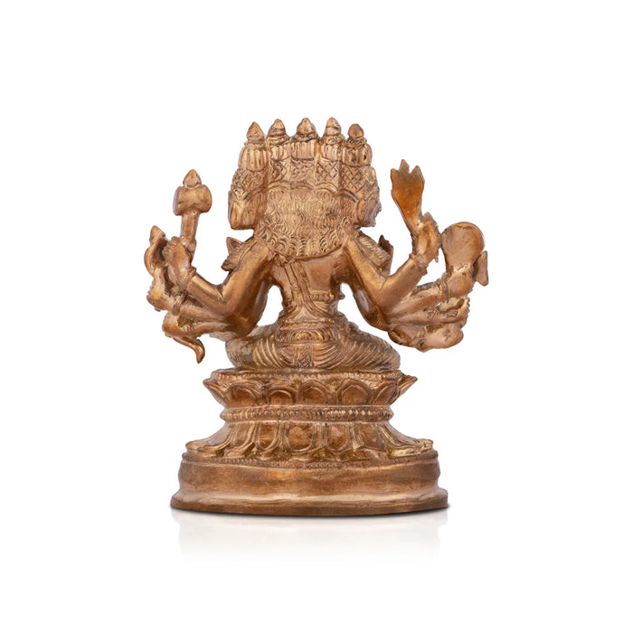 Vishwakarma Murti - 4 x 3.25 Inches | Panchaloha Idol/ Biswakarma Murti for Pooja/ 455 Gms Approx