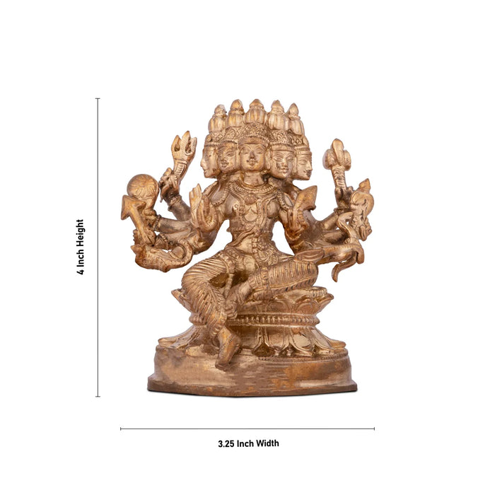 Vishwakarma Murti - 4 x 3.25 Inches | Panchaloha Idol/ Biswakarma Murti for Pooja/ 455 Gms Approx