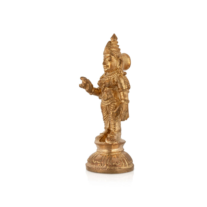 Sivagami Standing On Base Murti - 2.5 x 1 Inches | Panchaloham Idol/ sivakami Amman Statue For Worship