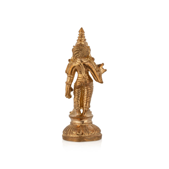 Sivagami Standing On Base Murti - 2.5 x 1 Inches | Panchaloham Idol/ sivakami Amman Statue For Worship