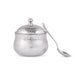 Ghee Pot With Spoon - 4 x 4.5 Inches | Stainless Steel Storage Box With Lid/ Storage Container for Home/ 310 Gms - Kitchen