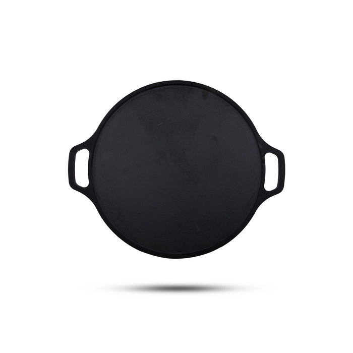 Dosa Tawa - 13 Inches | Cast Iron Roti Tawa With Double Handle/ Cast Iron Tawa for Dosa/ 3.025 Kgs Approx - Kitchen
