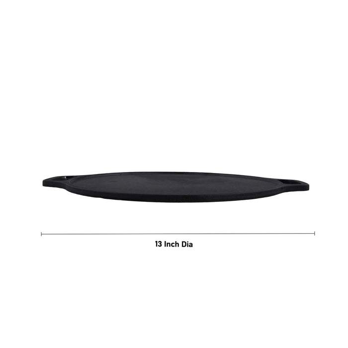 Dosa Tawa - 13 Inches | Cast Iron Roti Tawa With Double Handle/ Cast Iron Tawa for Dosa/ 3.025 Kgs Approx - Kitchen