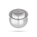 Pot With Lid - 6 x 5.5 Inches | Stainless Steel Cookware/ Stainless Steel Pot for Home/ 415 Gms Approx - Kitchen