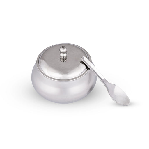 Ghee Pot With Spoon - 3 x 3 Inches | Stainless Steel Storage Box/ Storage Container for Home/ 170 Gms Approx - Kitchen