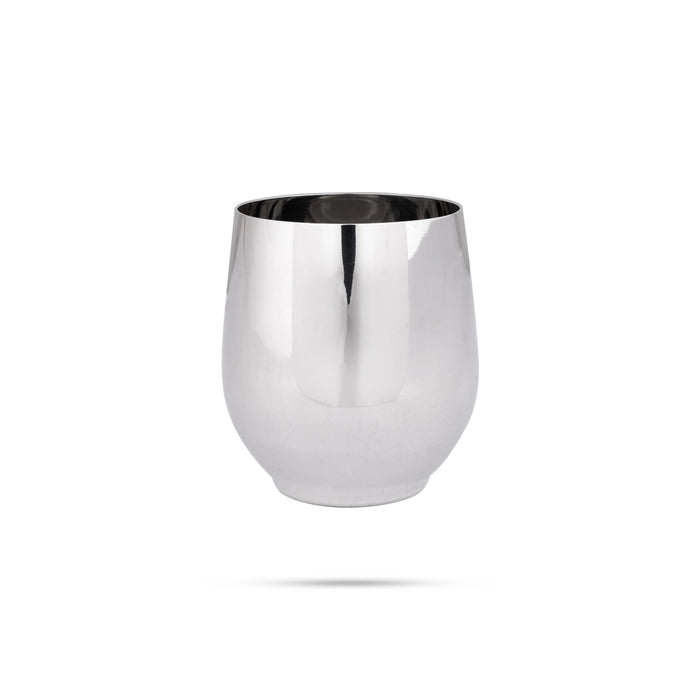 Stainless Steel Glass Set - 3.5 x 2.75 Inches | 6 Pcs/ Stainless Steel Tumbler/ Stainless Steel Cup/ 945 Gms - Kitchen