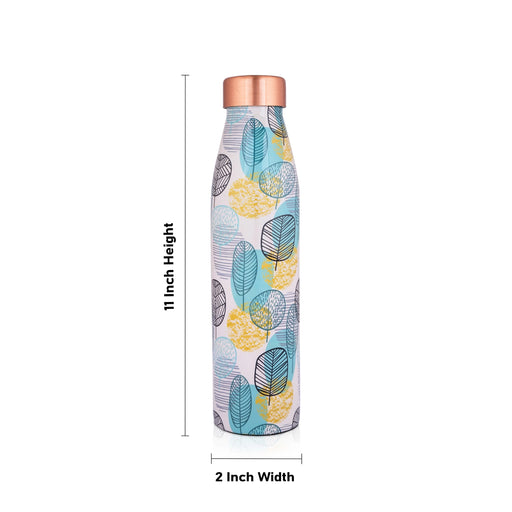 Water Bottle - 280 Gms | Copper Bottle/ 11 x 2 Inches/ Sleek Colour Water Container for Home - Water Bottle