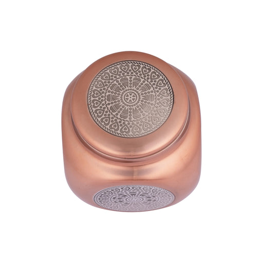 Storage Container Pair - 4.5 x 3 Inches | 2 Pcs/ Stainless Steel Storage Boxes With Lids/ Imperial Box/ 650 Gms - Kitchen