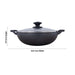 Casting Iron Kadai With Lid - 3.5 x 10.5 Inches | Kadhai/ Cast Iron Cookware for Home/ 3.380 Kgs Approx - Kitchen