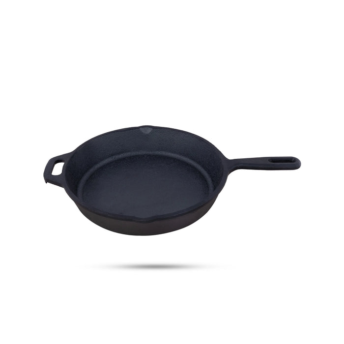Frying Pan - 10 Inches | Casting Iron Cooking Pan/ Cast Iron Cookware for Home/ 3.330 Kgs Approx - Kitchen