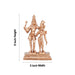Shiv Parivar Murti - 5 x 3 Inches | Standing Shiv Parvati Murti/ Panchaloha Statue for Pooja/ 360 Gms Approx - Panchaloha Murties