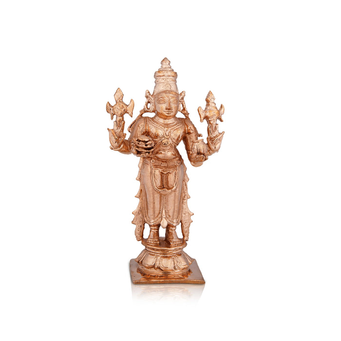 Dhanvantari Murti - 4 x 2.5 Inches | Panchaloha Statue/ Dhanvantari Statue/ Standing Dhanvantri Murti for Pooja