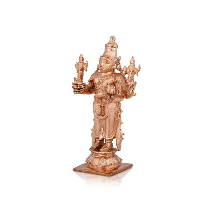 Dhanvantari Murti - 4 x 2.5 Inches | Panchaloha Statue/ Dhanvantari Statue/ Standing Dhanvantri Murti for Pooja