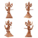 Murugan Valli Deivanai Statue Set - 5 x 2 Inches | Panchaloha Statue\ Murugan Valli Deivanai Idol for Pooja - Panchaloha Murties