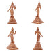 Murugan Valli Deivanai Statue Set - 5 x 2 Inches | Panchaloha Statue\ Murugan Valli Deivanai Idol for Pooja - Panchaloha Murties