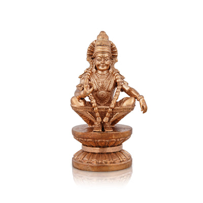 Ayyappan Statue - 2.75 x 1.5 Inches | Panchaloha Statue/ Ayyappa Idol/ Ayyappan Vigraham for Pooja/ 170 Gms