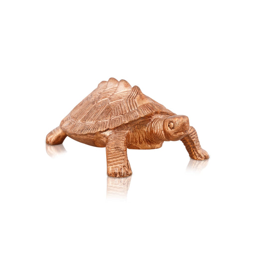 Tortoise Statue - 1 x 3.5 Inches | Panchaloha Statue/ Tortoise Idol for Home Decor/ 250 Gms Approx - Table Stand Accessories