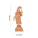 Goda Devi - 7 x 3.5 Inches | Panchaloha Statue/ Standing Andal Statue for Pooja/ 635 Gms Approx - Panchaloha Murties