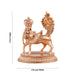 Kamadhenu Idol - 2 x 1.75 Inches | Panchaloha Statue/ Kamdhenu Murti/ Kamadhenu Statue for Pooja/ 65 Gms Approx - Table Stand Accessories