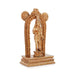 Guruvayurappan Idol Standing On Base - 6 x 3.5 Inches | Panchaloha Guruvayoorappan Vigraham With Arch for Pooja - Panchaloha Murties