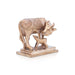 Cow With Calf Idol With Base - 2 x 2.5 Inches | Panchaloha Idol/ Kamdhenu Cow And Calf Statue for Home - Table Stand Accessories