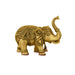 Trunk Up Elephant Statue - 4.5 x 5.5 Inches | Antique Brass Idol/ Elephant Idol for Home Decor - Table Stand Accessories