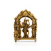 Ram Darbar Murti With Arch - 3.75 x 2.5 Inches | Antique Brass Idol/ Ram Darbar Idol for Pooja - Brass Murties