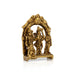 Ram Darbar Murti With Arch - 3.75 x 2.5 Inches | Antique Brass Idol/ Ram Darbar Idol for Pooja - Brass Murties