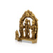 Ram Darbar Murti With Arch - 3.75 x 2.5 Inches | Antique Brass Idol/ Ram Darbar Idol for Pooja - Brass Murties