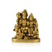 Lord Shiva Family - 1.5 x 1.5 Inches | Brass Shivan Family Idol / Shiva Family Statue for Pooja - Brass Murties