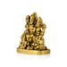 Lord Shiva Family - 1.5 x 1.5 Inches | Brass Shivan Family Idol / Shiva Family Statue for Pooja - Brass Murties