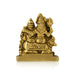 Lord Shiva Family - 1.5 x 1.5 Inches | Brass Shivan Family Idol / Shiva Family Statue for Pooja - Brass Murties