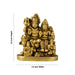 Lord Shiva Family - 1.5 x 1.5 Inches | Brass Shivan Family Idol / Shiva Family Statue for Pooja - Brass Murties